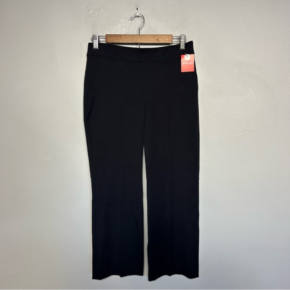 NWT Spanx Polished Kick Flare Pants In Classic Navy Blue Petite - Picture 3 of 5